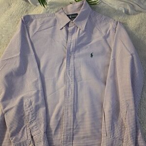 Ralph Lauren Purple Checkered Men's Shirt